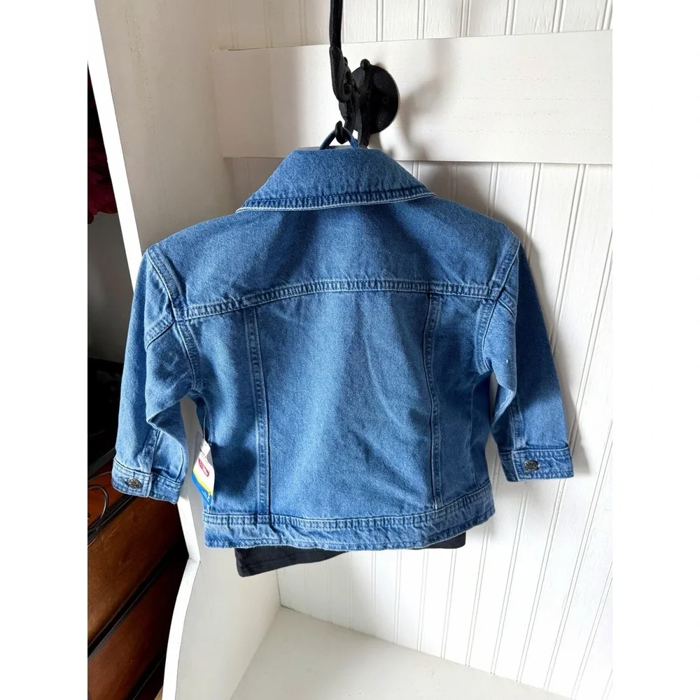 NWT Disney Junior Mickey Mouse Denim Jean Jacket Toddler 3T
